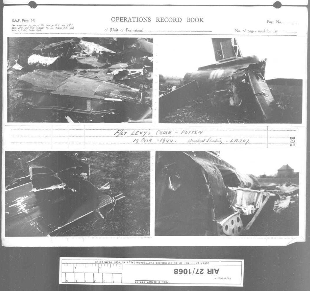 161 Squadron Operations Record Book, October 1944, RAF Tempsford. Wreckage Images.