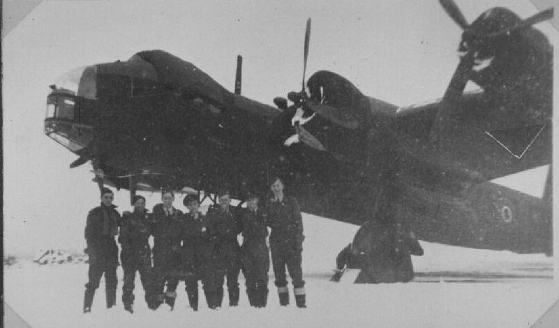 Short Brothers Stirling LK236. Date Christmas 1944, location RAF Tempsford.