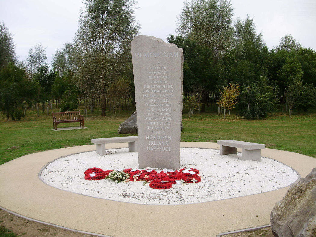 Northern Ireland memorial at National Memorial Arboretum.